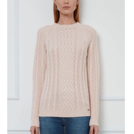 ANSELMI - BLUSA DE TRICOT CORRENTES ROSA CHÁ ANSELMI - BLUSA DE TRICOT CORRENTES ROSA CHÁ