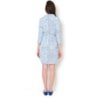 ANTHOLOGIA - VESTIDO SHIFFON EST. ESTRELAS M3/4 - AZUL