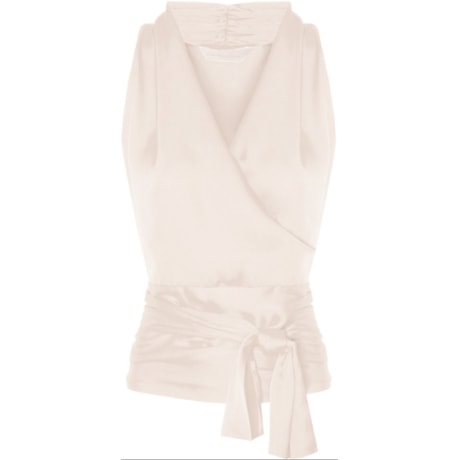 ANTHOLOGIA - BLUSA CETIM CACHE-COEUR CAVADA SAINT TROPEZ - OFF WHITE ANTHOLOGIA - BLUSA CETIM CACHE-COEUR CAVADA SAINT TROPEZ - OFF WHITE