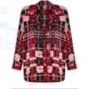 ANTHOLOGIA - CAMISA CETIM XADREZ QUADRADA - VERMELHO