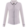 ANTHOLOGIA - CAMISA CREPE COM VIVO COLOR - BRANCO
