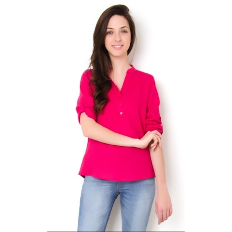 ANTHOLOGIA - CAMISA LINHO GOLA PADRE MANGA MARTINGALE - BRANCO
