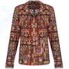 ANTHOLOGIA - CAMISA VISCOSE ESTAMPADA BOLSO CHAPADO - LARANJA