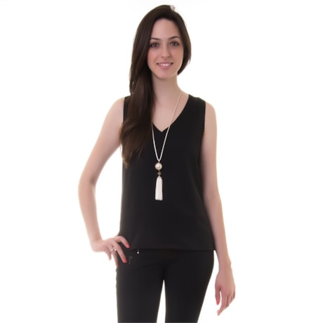 ANTHOLOGIA - REGATA CREPE DECOTE V RECORTES - OFF WHITE