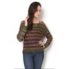 BANANA CAFÉ - BLUSA CROPPED TRICOT MESCLA COLOR C/PAETÊ - VERDE