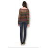 BANANA CAFÉ - BLUSA CROPPED TRICOT MESCLA COLOR C/PAETÊ - VERDE