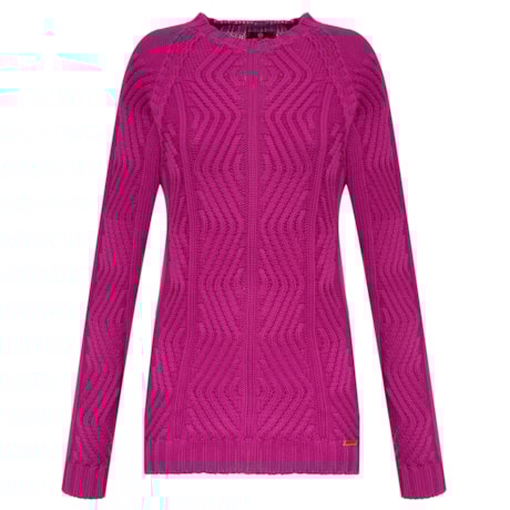 BANANA CAFÉ - BLUSA DE TRICOT TRABALHADO MAGENTA BANANA CAFÉ - BLUSA DE TRICOT TRABALHADO MAGENTA