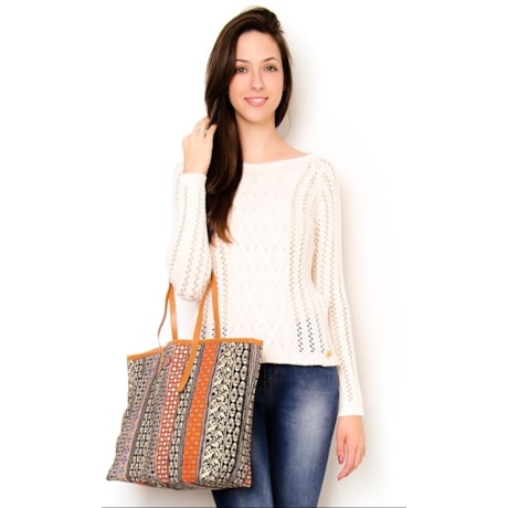 BANANA CAFE - BLUSA TRICOT DEC CANOA M/L - CRU BANANA CAFE - BLUSA TRICOT DEC CANOA M/L - CRU