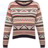 BANANA CAFÉ - BLUSA TRICOT ÉTNICO LISTRAS - LARANJA