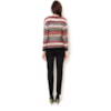 BANANA CAFE - BLUSA TRICOT JACQUARD MESCLA FIOS CROPPED - BEGE