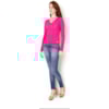 BANANA CAFE - BLUSA TRICOT V TRANÇAS 100% ALGODAO - VERMELHO