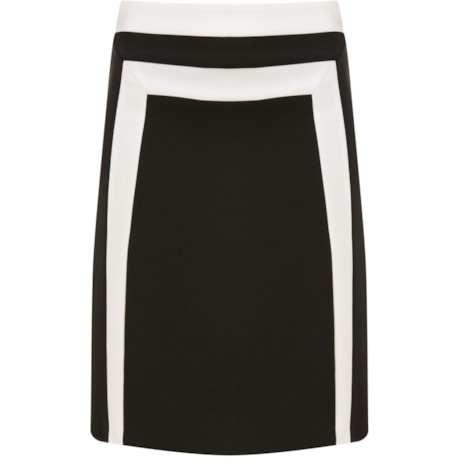 BELART - SAIA CREPE RECORTE BICOLOR - P&B BELART - SAIA CREPE RECORTE BICOLOR - P&B