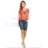 BERMUDA AMBICIONE JEANS STONADA BARRA DOBRADA - JEANS