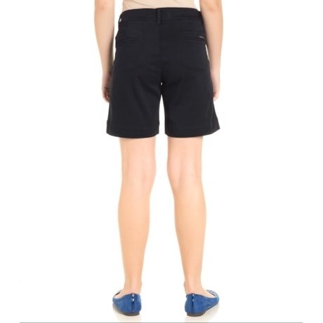 BERMUDA SARJA SCALON CETIM PENTEADO - JEANS