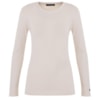BIAMAR -  BLUSA BÁSICA DE TRICOT MODAL GOLA CARECA BEGE BIAMAR -  BLUSA BÁSICA DE TRICOT MODAL GOLA CARECA BEGE