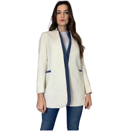 BLAZER DE LÃ MALISE FRENTE DUPLA BLAZER DE LÃ MALISE FRENTE DUPLA