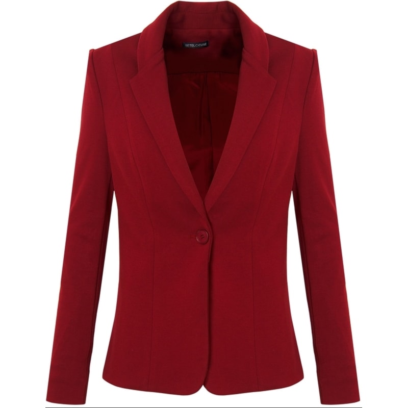 BLAZER MALHA FLAT C/ STRETCH - VERMELHO