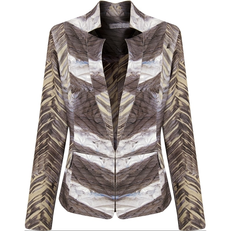 BLAZER RECORTES S/ BOTÕES - CINZA