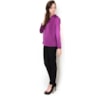 BLUSA ACETINADA GOLA  PADRE 3/BOTÕES FRENTE PREGAS M/L - BRANCO