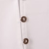 BLUSA ACETINADA GOLA  PADRE 3/BOTÕES FRENTE PREGAS M/L - BRANCO