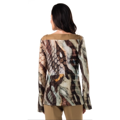 BLUSA ALPHORRIA GOLA CANOA - VERDE BLUSA ALPHORRIA GOLA CANOA - VERDE