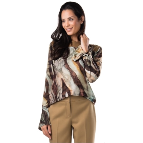 BLUSA ALPHORRIA GOLA CANOA - VERDE BLUSA ALPHORRIA GOLA CANOA - VERDE