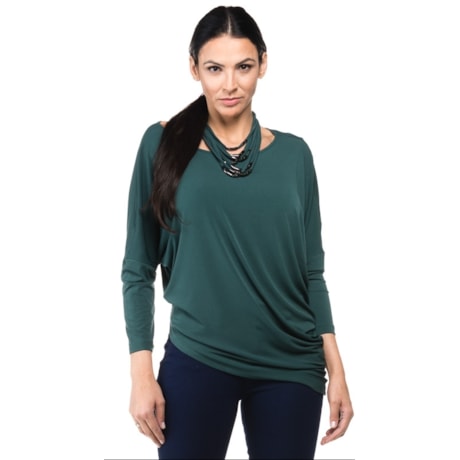 BLUSA ALPHORRIA  GOLA ROLOTE PONTAS - VERDE BLUSA ALPHORRIA  GOLA ROLOTE PONTAS - VERDE