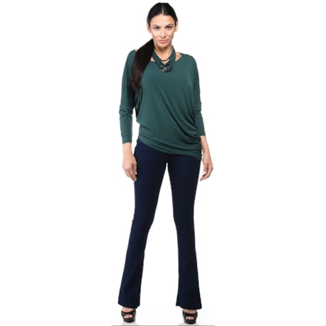 BLUSA ALPHORRIA  GOLA ROLOTE PONTAS - VERDE BLUSA ALPHORRIA  GOLA ROLOTE PONTAS - VERDE