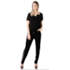 BLUSA AMÍSSIMA CREPE DECOTE VAZADO - PRETO
