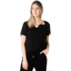 BLUSA AMÍSSIMA CREPE DECOTE VAZADO - PRETO