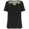 BLUSA AMÍSSIMA CREPE DECOTE VAZADO - PRETO