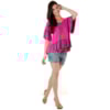 BLUSA AMPLA COM BABADOS KINGSLEY - UVA