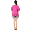 BLUSA AMPLA COM BABADOS KINGSLEY - UVA