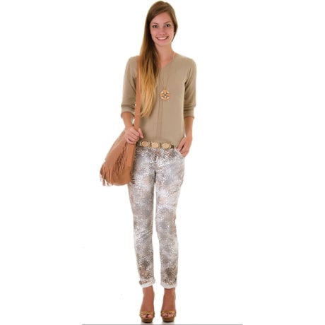 BLUSA BÁSICA COM TRANÇA - CRU BLUSA BÁSICA COM TRANÇA - CRU