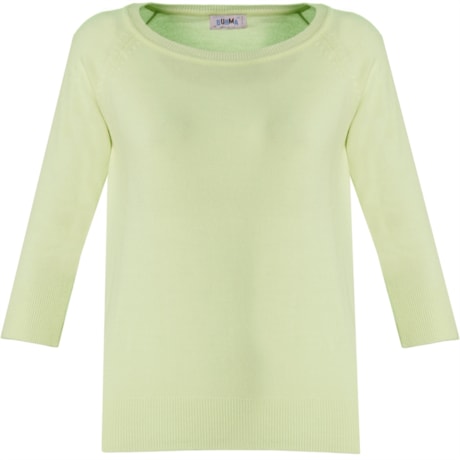 BLUSA BÁSICA MG. 3/4 RAGLAN - VERDE