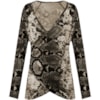 BLUSA CACHECOUER RAGLAN PYTHON - PRETO BLUSA CACHECOUER RAGLAN PYTHON - PRETO