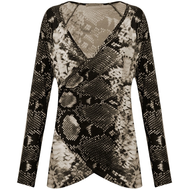 BLUSA CACHECOUER RAGLAN PYTHON - PRETO BLUSA CACHECOUER RAGLAN PYTHON - PRETO