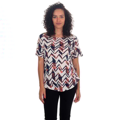 Blusa Canoa Etnico Capitollium Blusa Canoa Etnico Capitollium