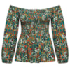 BLUSA CANTÃO LASTEX BUSTO DEC CIGANINHA ML - VERDE BLUSA CANTÃO LASTEX BUSTO DEC CIGANINHA ML - VERDE