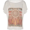 BLUSA CAPITOLLIUM AMPLA MANDALA TERRA - OFF WHITE
