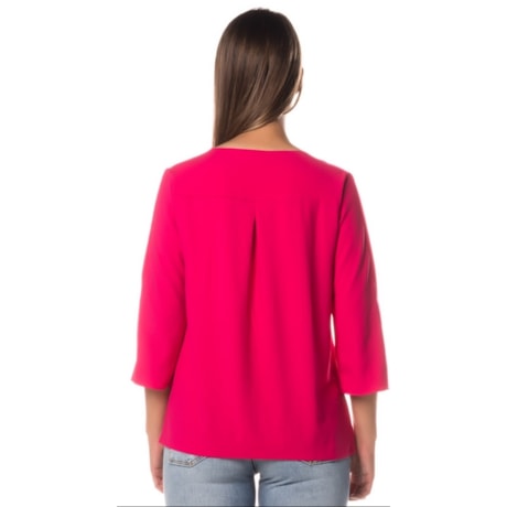 BLUSA CAPITOLLIUM EXCLUSIVE CREPE WHASHED DECOTE V PALA COSTAS - PINK BLUSA CAPITOLLIUM EXCLUSIVE CREPE WHASHED DECOTE V PALA COSTAS - PINK