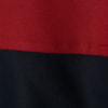 BLUSA CHOLET MALHA CANELADA GOLA ALTA BICOLOR - VINHO