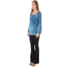 BLUSA CIGANINHA EM VISCOSE NATI - AZUL