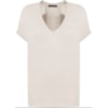 BLUSA COM DECOTE V E DETALHE NAS COSTAS - OFF WHITE