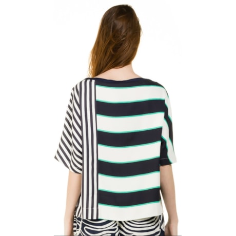 BLUSA CREPE CHOLET - AZUL