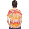 BLUSA CROPPED CAPITOLLIM EXCLUSIVE COM DECOTE V NA FRENTE - LARANJA