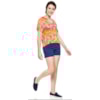 BLUSA CROPPED CAPITOLLIM EXCLUSIVE COM DECOTE V NA FRENTE - LARANJA