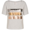 BLUSA CROPPED DZARM BE HAPPY - CINZA