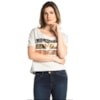 BLUSA CROPPED DZARM BE HAPPY - CINZA
