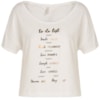 BLUSA CROPPED DZARM TO DO LIST - OFF WHITE